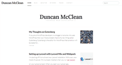 Desktop Screenshot of duncan.mcclean.co.uk